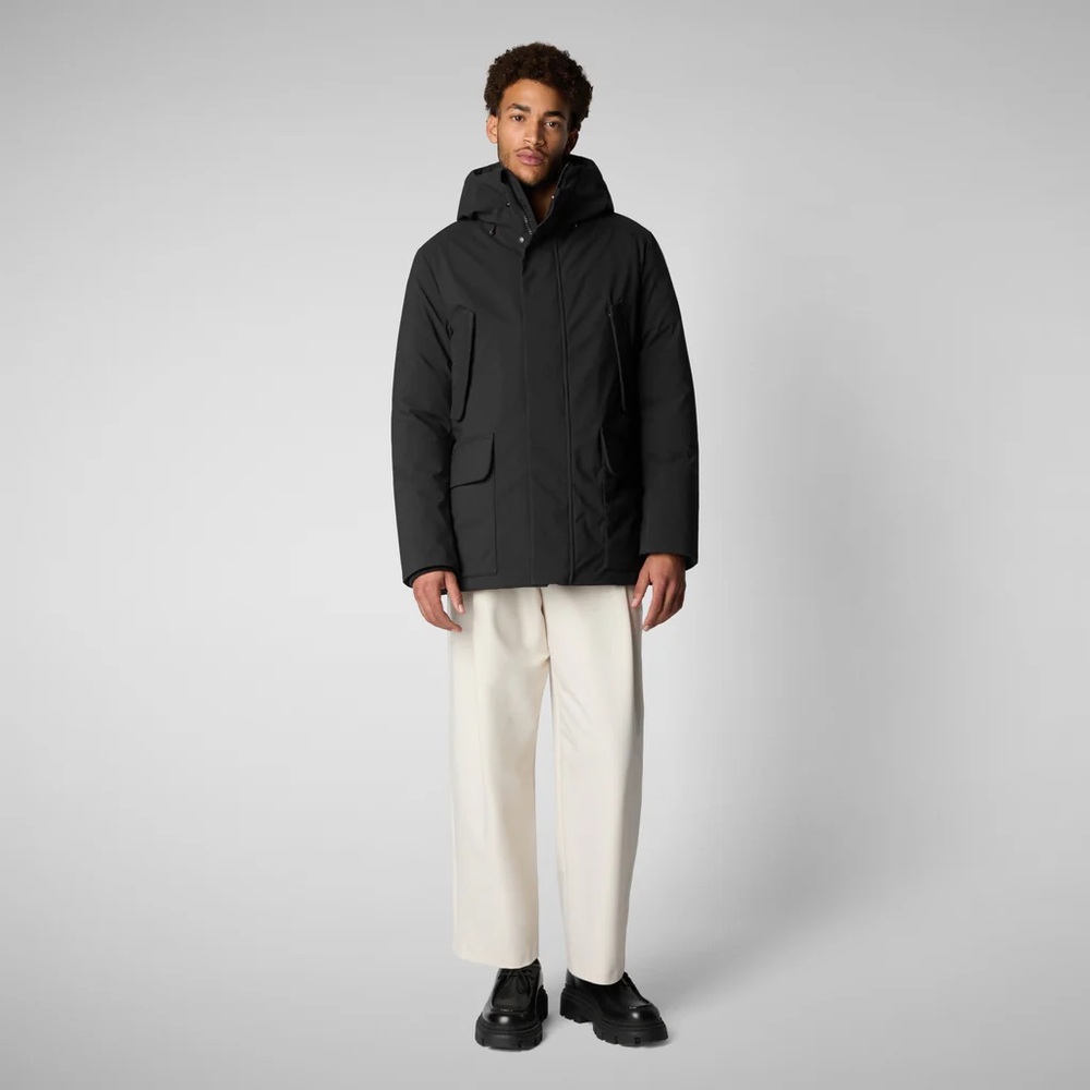 Save the Duck Men’s Parka Elon in Black - XLarge NWOT